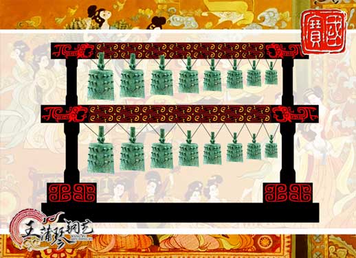 16件晉侯穌青銅編鐘，西周時期編鐘編磬