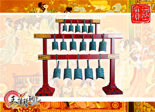 16件套系編鐘、編磬、特鐘、特磬，堂廟祭典用品